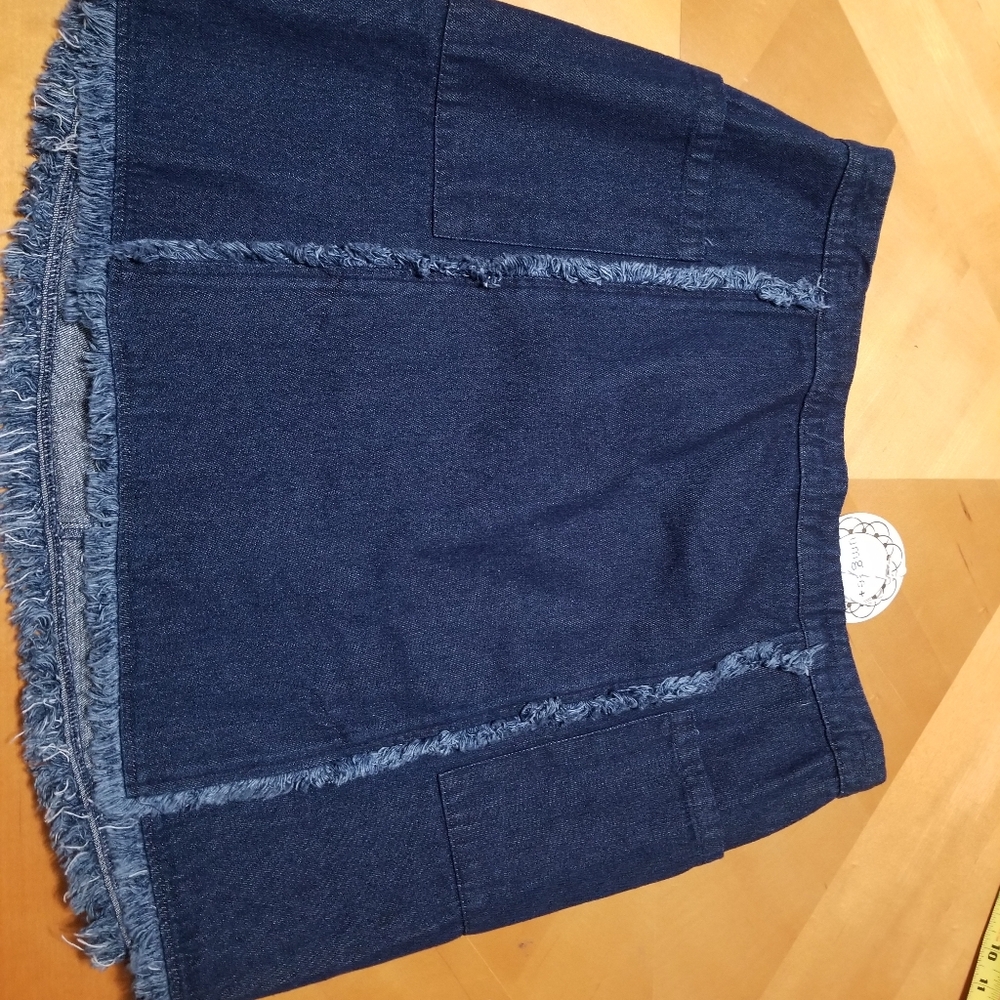 Umgee denim skirt with pockets